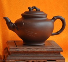 紫砂壶图片：笑樱竹节 - 美壶网