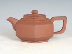 紫砂壶图片：六方抽盖 - 美壶网