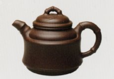 紫砂壶图片：双线竹鼓 - 美壶网