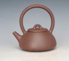 紫砂壶图片：提梁石瓢 - 美壶网