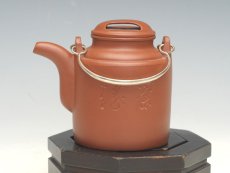 紫砂壶图片：朱泥小洋桶  15... - 美壶网