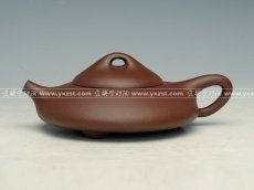 紫砂壶图片：全手工扁石瓢 - 美壶网