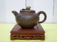 紫砂壶图片：薄胎石榴 - 美壶网