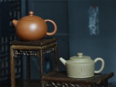 紫砂壶图片：倒把西施（朱泥）、德钟（段泥） - 美壶网