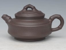 紫砂壶图片：双线竹鼓 - 美壶网