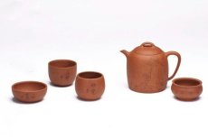 紫砂壶图片：秦权套组 - 美壶网