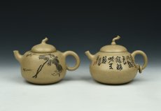 紫砂壶图片：福禄对壶 - 美壶网