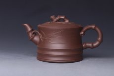 紫砂壶图片：双线竹段 - 美壶网