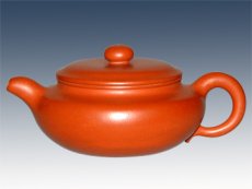 紫砂壶图片：朱泥扁腹 - 美壶网