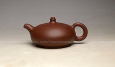 紫砂壶图片：扁玉壶 - 美壶网