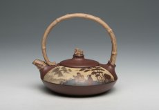 紫砂壶图片：双竹提梁 - 美壶网