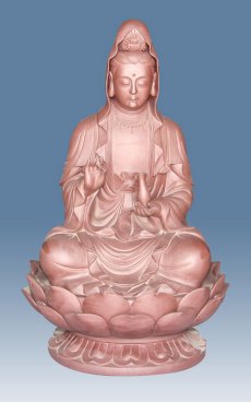 紫砂壶图片：中莲座净瓶观音 - 美壶网