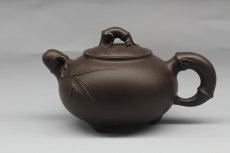 紫砂壶图片：竹趣 - 美壶网