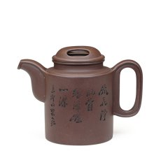 紫砂壶图片：横把洋桶壶 - 美壶网