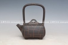 紫砂壶图片：兰色提梁 - 美壶网