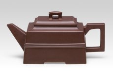 紫砂壶图片：汉韵2009年获十一届中国国家级工艺美术大师精品博览会金奖 - 美壶网