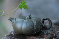 紫砂壶图片：绿南瓜 - 美壶网