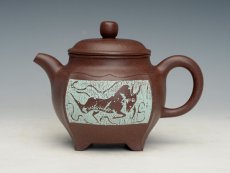 紫砂壶图片：四方宝鼎 - 美壶网