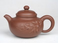 紫砂壶图片：紫南瓜  250C... - 美壶网