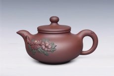 紫砂壶图片：牡丹 - 美壶网