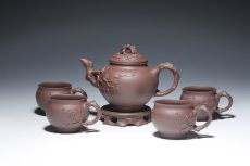 紫砂壶图片：大报春套壶 - 美壶网