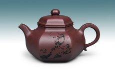 紫砂壶图片：六方真逸 - 美壶网