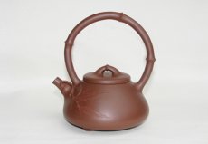 紫砂壶图片：竹节提梁 - 美壶网