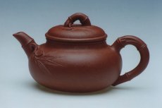 紫砂壶图片：佛竹（手工调砂泥) - 美壶网