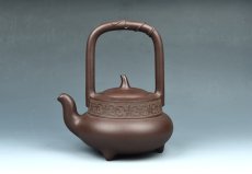 紫砂壶图片：北瓜提梁 - 美壶网