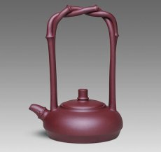 紫砂壶图片：双竹提梁 - 美壶网