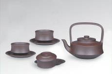 紫砂壶图片：提壁组壶 - 美壶网