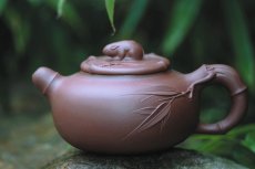 紫砂壶图片：竹趣 - 美壶网