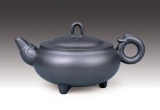 紫砂壶图片：环龙三足 - 美壶网