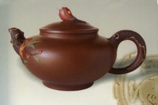 紫砂壶图片：迎春花壶 - 美壶网