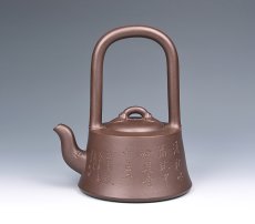 紫砂壶图片：如意提梁 - 美壶网