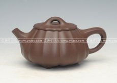 紫砂壶图片：筋纹石瓢 - 美壶网