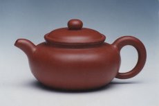 紫砂壶图片：小仿古（朱泥 - 美壶网