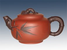 紫砂壶图片：双色竹段 - 美壶网