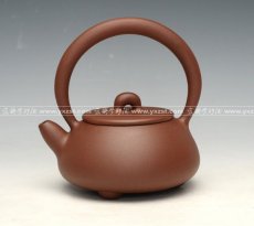 紫砂壶图片：提梁石瓢 - 美壶网