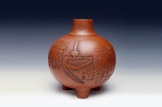 紫砂壶图片：古风瓶 - 美壶网