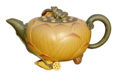 紫砂壶图片：荷花壶 - 美壶网