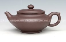 紫砂壶图片：大口笑樱花原矿紫茄泥 - 美壶网