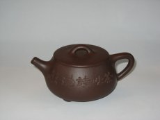 紫砂壶图片：大口矮石瓢壶 - 美壶网