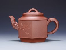 紫砂壶图片：小六方竹段1 - 美壶网