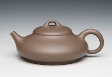 紫砂壶图片：阔底石瓢 - 美壶网
