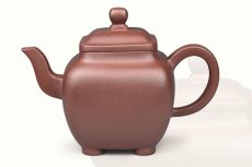 紫砂壶图片：四足方壶 - 美壶网