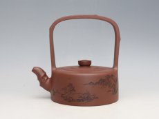 紫砂壶图片：山水竹提 - 美壶网