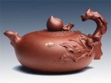 紫砂壶图片：五子登科第六届中国工艺精品展银奖 - 美壶网