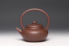 紫砂壶图片：柿元提梁 - 美壶网