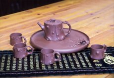 紫砂壶图片：梅桩套壶 - 美壶网